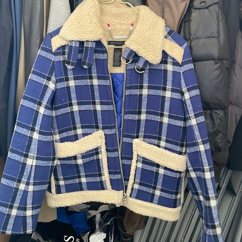 Marc by Marc JACOBS Shearling/Plaid jacket